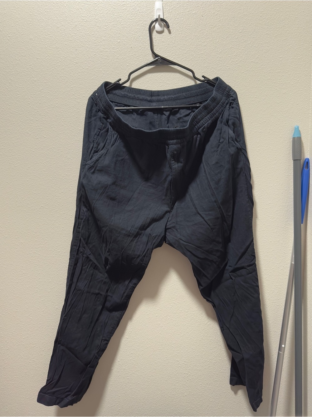 Uniqlo Relaxed Ankle Pants (Navy) - XL